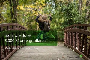 GreenAdz Wald wächst auf 5.000 Bäume.