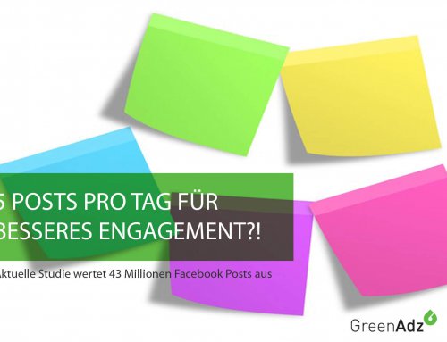 Studie: 5 Posts pro Tag als Antwort auf sinkende Engagementraten?!