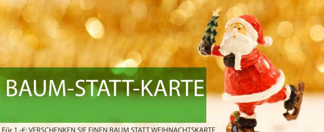 Unser Beitrag zum Klimaschutz? Bäume-statt-Weihnachtskarten:Für nur 1,-€ netto verschenken Sie nachhaltige Freude, schonen das Klima bzw. die Umwelt und zaubern ein Lächeln auf die Gesichter Ihrer Kunden. #BäumestattWeihnachtskarten #Weihnachtsgeschenke #Weihnachtspost #Kundengeschenke #EntrepreneursforFuture #Klimawoche #Sustainability #BaumstattKarte