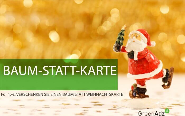 Unser Beitrag zum Klimaschutz? Bäume-statt-Weihnachtskarten:Für nur 1,-€ netto verschenken Sie nachhaltige Freude, schonen das Klima bzw. die Umwelt und zaubern ein Lächeln auf die Gesichter Ihrer Kunden. #BäumestattWeihnachtskarten #Weihnachtsgeschenke #Weihnachtspost #Kundengeschenke #EntrepreneursforFuture #Klimawoche #Sustainability #BaumstattKarte