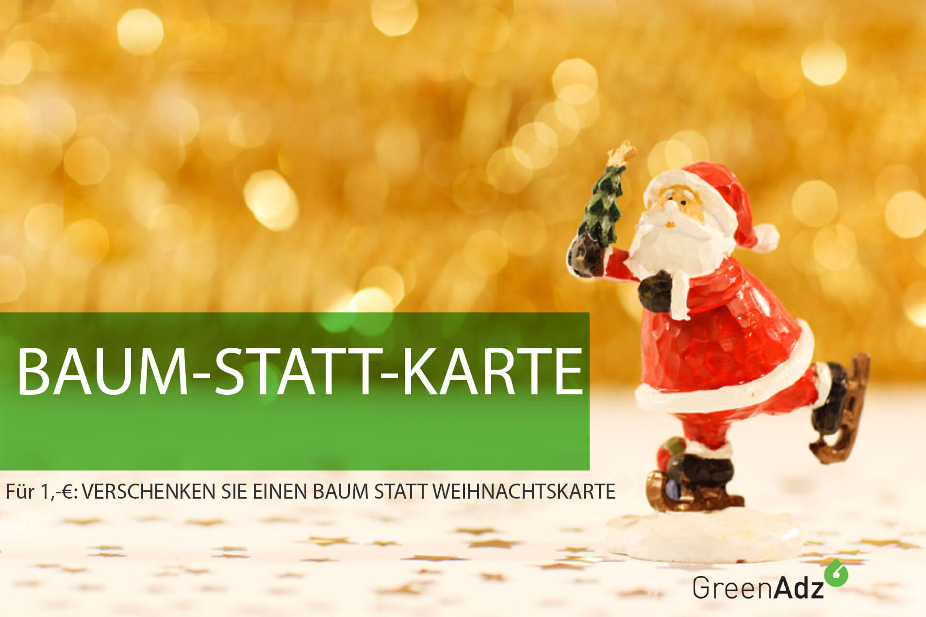 Baum Statt Karte Weihnachtskarten Mal Anders Fur Nur 1 Pro Baum