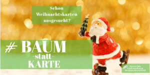 Baum-statt-Weihnachtskarten verschenken