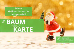 Bäume statt Weihnachtskarten verschenken