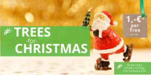 Give your customers a ree-instead-Christmas-card: Our trees cost just one euro and are therefore cheaper than postage and printing Christmas cards