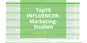 Top10 Influencer Marketing Studien 2024