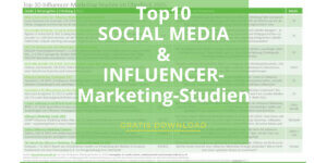 Top 10 Social Media Studien und Influencer Marketing Studien 2025 von mediaresearch42 und GreenAdz