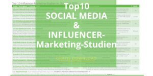 Top 10 Social Media Studien und Influencer Marketing Studien 2025 von mediaresearch42 und GreenAdz