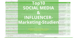 Top 10 Social Media Studien und Influencer Marketing Studien 2026 von mediaresearch42 und GreenAdz